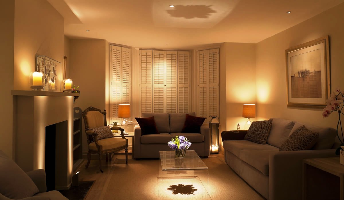 romantic lighting living room