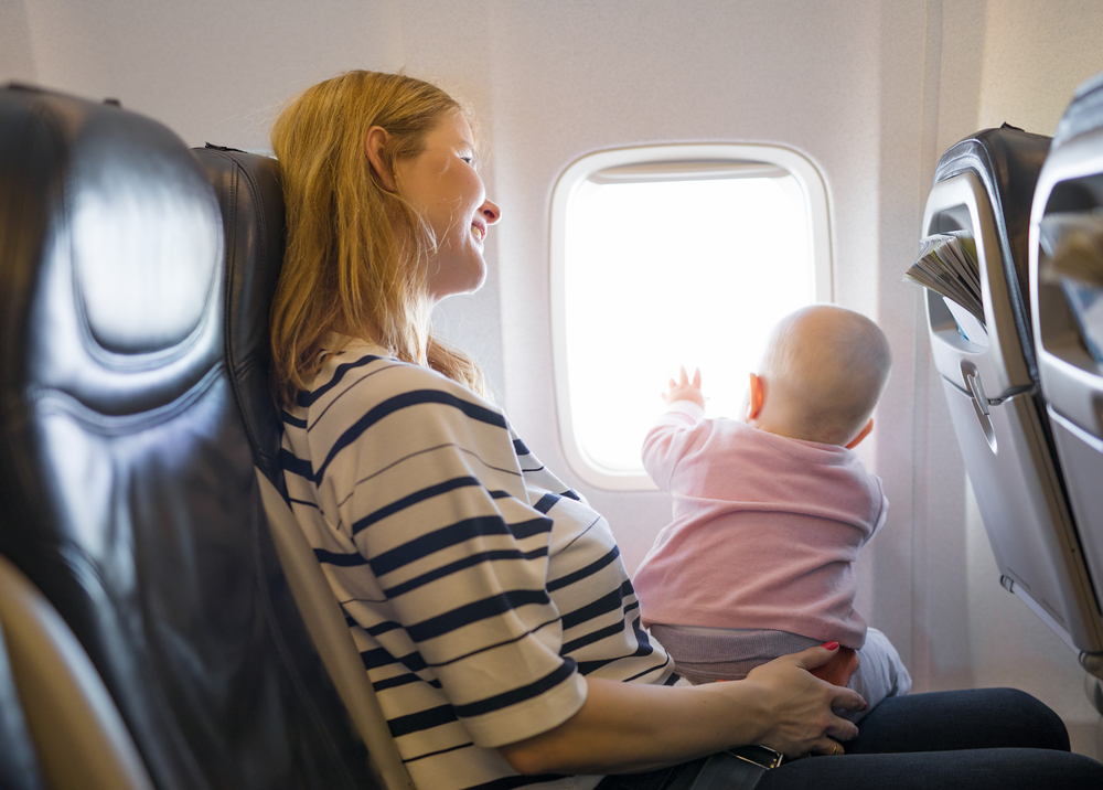 Baby on plane