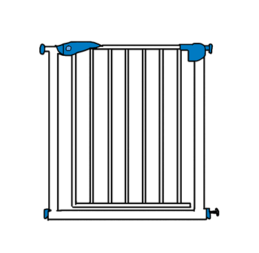 Hardware-Mounted Baby Gate